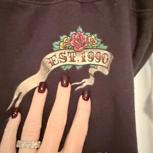 Lucky Brand Sweatpants Tattoo logo Black XL